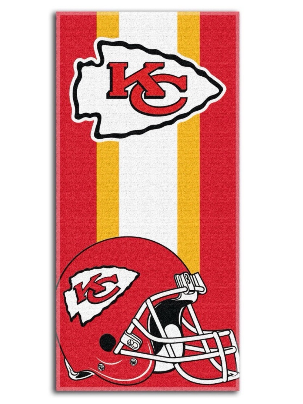 Kansas City Chiefs Beach Towel - Red, White & Gold
